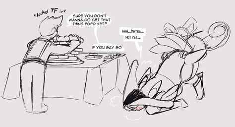 after_transformation blush blush_lines body_swap female feral feral_on_feral feral_penetrating food group male penetration sex simple_background speech_bubble text trio vaginal vaginal_penetration nulloffset nintendo pokemon future_pokemon generation_1_pokemon generation_9_pokemon human iron_leaves mammal paradox_pokemon pokemon_(species) rattata english_text hi_res sketch
