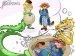 anthro circus duo male male/male vore plateous glitch_productions the_amazing_digital_circus gummigoo_(tadc) crocodile crocodilian reptile scalie 4:3 digital_media_(artwork) hi_res