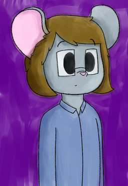 brown_hair clothed clothing collared_shirt dress_shirt eyewear fur glasses grey_body grey_fur hair male shirt simple_background solo topwear eggnaug eggnaug_(eggnaug) mammal mouse murid murine rodent absurd_res colored digital_drawing_(artwork) digital_media_(artwork) digital_painting_(artwork) digital_watercolor_(artwork) hi_res painting_(artwork) shaded watercolor_(artwork)