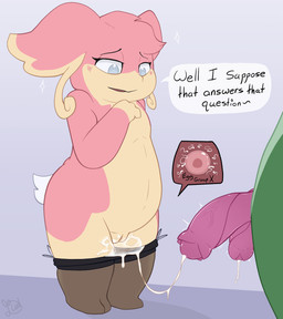 2_penises animal_genitalia animal_penis blind bodily_fluids clothing cum cum_in_clothing cum_on_leg cum_on_vulva cum_smuggling dialogue disability duo female feral genital_fluids genitals half-erect hemipenes impregnation_failure leaking_cum lingerie male multi_genitalia multi_penis ovum penis sperm_cell text vulva flowerbud nintendo pokemon iris_(flowerbud) venus_(flowerbud) audino generation_5_pokemon pokemon_(species) serperior english_text hi_res