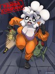 anthro big_breasts bodily_fluids boots breasts cleavage clothed clothing female flashlight fleeing footwear gloves handwear inside jumpsuit open_clothing open_mouth open_topwear running shirt shoes tank_top tears topwear thegantian lethal_company mama_dafang bear giant_panda hoarding_bug_(lethal_company) mammal hi_res