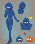 blue_slime breasts female goo_hair heart_symbol orange_slime pseudo_hair slime smile solo surprise surprised_expression bastardcat3 dragon_quest dragon_quest_viii square_enix goo_creature goo_humanoid humanoid slime_(blob) slime_(dragon_quest) absurd_res hi_res