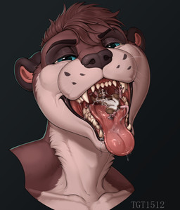 5_fingers ambiguous_gender anthro blue_eyes bodily_fluids brown_body brown_fur brown_hair drooling duo extreme_size_difference fangs feet fingers fur hair looking_at_viewer mouth_shot open_mouth oral_vore predator/prey prey_in_mouth saliva saliva_on_butt saliva_on_chin saliva_on_face saliva_on_foot saliva_on_tongue saliva_string simple_background size_difference smile tail tan_body tan_fur teeth toes tongue tongue_out vore whiskers white_body white_fur conditional_dnp tgt1512 simon_(ralenfox) mammal mouse murid murine mustelid otter rodent digital_media_(artwork) hi_res