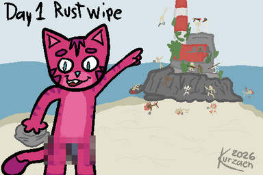 ak-47 ak_platform anthro assault_rifle beach blood blue_eyes bodily_fluids censored_genitalia distant_building double_barrel_shotgun fighting_pose fur gesture gun hand_gesture lighthouse magenta_body magenta_fur male melee_weapon nude pink_body pink_fur pixelated pointing polearm pose ranged_weapon rifle rock sea shotgun simple_background sky solo spear stick_figure teeth text video_game_reference water weapon kurzaen_(artist) rust_(game) background_character kurzaen_(character) human mammal 3:2 aliasing censored digital_media_(artwork)