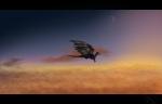 2019 black_bars digital_media_(artwork) dragon european_mythology feral ferrety-lixciaa hi_res horn membrane_(anatomy) membranous_wings mythological_creature mythological_scalie mythology outside scalie solo spines tail western_dragon wings