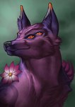 anthro female feral male multi_eye solo conditional_dnp inert-ren mythology canid canine fox mammal mythological_creature true_fox portrait