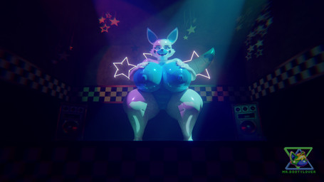 anthro areola big_areola big_breasts big_butt blue_breasts blue_nipples breasts butt crouching female genitals hand_on_breast huge_breasts huge_butt huge_thighs hyper hyper_breasts hyper_butt hyper_thighs looking_at_viewer machine naughty_face nipples on_stage performance solo spotlight spotlight_beam thick_thighs vulva mr.bootylover tyran_(tyranfox) animatronic canid canine fox mammal robot 16:9 3d_(artwork) digital_media_(artwork) hi_res widescreen