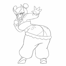 anthro ass_out butt butt_cleavage butt_jiggle butt_slap disembodied_hand eyelashes eyelid_pull eyelid_pull_taunt female gesture horn jiggling long_eyelashes making_faces mocking mooning presenting presenting_hindquarters sagging_pants screaming slap solo spanking spots spotted_butt spotted_shoulders taunting teasing teasing_viewer tongue tongue_out potoobrigham toko_(shocksauce) amphibian frog 1:1 animated hi_res