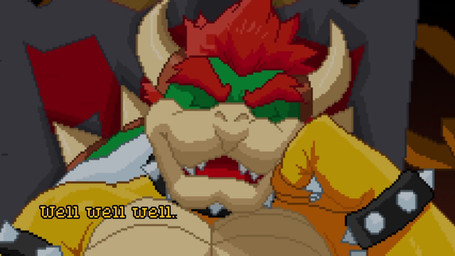 angry anthro anthro_on_anthro anthro_penetrated anthro_penetrating anthro_penetrating_anthro assertive_anthro assertive_male audio_sampling balls bodily_fluids bound brown_body brown_fur carpet carpeted_floor castle chain chair cum cum_in_mouth cum_inside dialogue dirty_talk dominant dominant_anthro dominant_male drinking drinking_cum dripping duo ejaculation erection fangs fellatio first_person_view foreskin frown fur furniture genital_fluids genitals grunting hair hands-free hands_on_legs hands_on_thighs horn kneeling laugh lava leaking_precum looking_at_viewer looking_down male male/male male_penetrated male_penetrating male_penetrating_male male_pov moan muscular muscular_anthro muscular_male oral oral_only oral_orgasm oral_penetration orgasm partially_retracted_foreskin penetrating_pov penetration penile penile_penetration penis penis_in_mouth precum precum_drip precum_string presenting presenting_balls presenting_penis questionable_consent red_hair rope sex shaft_divide shell sitting smile submissive submissive_anthro submissive_male swallowing teeth throbbing throbbing_balls throbbing_penis throne vein veiny_penis yellow_body myuger bowser_day donkey_kong_(series) mario_bros nintendo bowser donkey_kong_(character) humanoid kong koopa mammal primate scalie 16:9 2025 animated digital_media_(artwork) hi_res long_playtime pixel_(artwork) pixel_animation sound webm widescreen