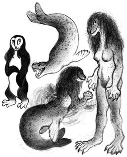 anthro areola claws duo feet female looking_at_viewer membrane_(anatomy) nipples nude pubes toes water webbed_feet webbed_hands whiskers ink-the-artist european_mythology greek_mythology mythology aquatic avian harpy leopard_seal mammal mythological_avian mythological_creature pinniped seal taur 2025 absurd_res hi_res monochrome traditional_media_(artwork)