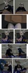 big_breasts black_clothing black_jacket black_nails black_topwear blue_clothing blue_hair blue_jacket blue_topwear breasts clothing colored_nails dialogue duo ear_piercing female female/female female_pov first_person_view freckles genitals hair holding_penis jacket long_ears looking_at_another looking_at_book looking_at_genitalia looking_at_object looking_at_partner looking_at_penis machine mechanical_penis nails penis piercing surprised_expression text topwear uniform white_body white_hair yellow_body 5naptrap team_fortress_2 valve mimi_sentry officer_flint_(foresttherotten) warfare_flint animal_humanoid humanoid living_machine mammal mammal_humanoid murid murine rat robot robot_humanoid rodent rodent_humanoid 3d_(artwork) absurd_res comic comic_sans digital_media_(artwork) hi_res source_filmmaker_(artwork)