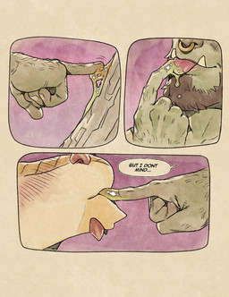 anthro aphrodisiac dialogue duo finger_fetish finger_in_mouth finger_lick finger_play fingers imminent_sex licking male male/male tongue roamingthrough mythology berad_(stellarstag) lorcan_(stellarstag) dragon humanoid mythological_creature mythological_scalie orc scalie comic hi_res