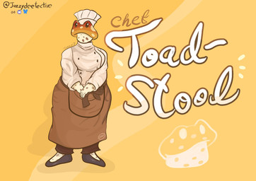 anthro apron belt bluesky_handle bluesky_logo bottomwear bow_accessory bow_ribbon brown_clothing button_(fastener) chef chef_hat chef_uniform clothing discord_logo eyelashes female footwear fungus hands_together hat headgear headwear leaf light_body light_skin markings mature_anthro mature_female mini_me multicolored_body mushroom orange_body pants plant red_body ribbons shadow shirt shoes skirt solo spots spotted_body sweater tan_body text topwear turtleneck warts yellow_body jazzydeetective bluesky_(social_media) discord_(app) electronic_arts plants_vs._zombies popcap_games amphibian elemental_creature elemental_humanoid flora_fauna frog humanoid plant_humanoid toadstool_(pvz) absurd_res character_name hi_res signature watermark