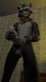 anthro balls big_penis ear_piercing erection facial_piercing fur genitals humanoid_genitalia humanoid_penis male masturbation nipples nose_piercing nose_ring nude penile penile_masturbation penis piercing ring_piercing smile solo tail da1k1ra epic_games fortnite rufus_(fortnite) mammal procyonid raccoon 9:16 animated hi_res no_sound short_playtime webm