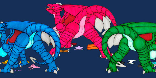 3_toes 4_fingers 4_toes after_transformation all_fours angry anus areola bedroom_eyes belt big_breasts big_butt black_bottomwear black_clothing black_skirt blue_areola blue_body blue_clothing blue_dress blue_eyes blue_nipples blue_scales blue_sclera bottomwear bra breast_fondling breast_play breasts busty_feral butt claws clothing dress erect_nipples feet female feral fingers fondling genitals green_areola green_body green_nipples green_scales group hand_on_breast heel_claw implied_transformation long_neck long_tail looking_at_viewer narrowed_eyes nipples non-mammal_breasts non-mammal_nipples open_mouth orange_clothing orange_dress orange_eyes panties pink_areola pink_clothing pink_nipples pink_panties pink_underwear presenting presenting_hindquarters pupils purple_bra purple_clothing purple_eyes purple_panties purple_sclera purple_underwear raised_tail rear_view red_body red_scales scales seductive self_fondle semi-anthro sharp_teeth side_view simple_background skirt slit_pupils spade_tail spread_legs spreading tail teeth toe_claws toes tongue tongue_out torn_bra torn_clothing torn_panties torn_underwear transparent_background trio underwear vulva white_clothing white_panties white_underwear wing_claws wings yellow_clothing yellow_dress ivanks european_mythology final_fantasy final_fantasy_viii mythology square_enix bahamut quistis_trepe rinoa_heartilly selphie_tilmitt dragon mythological_creature mythological_scalie scalie western_dragon absurd_res alpha_channel hi_res