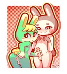 anthro anus butt dotted_background duo genitals handjob heart_eyes heart_symbol male male/male nude pattern_background penile penis sex simple_background smile star_eyes tophatmahoney animal_crossing nintendo genji_(animal_crossing) sasha_(animal_crossing) lagomorph leporid mammal rabbit 2024 hi_res