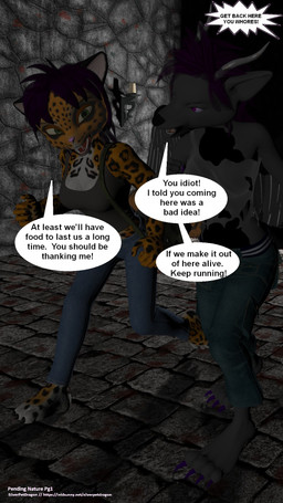 3_toes 4_toes anthro barefoot bottomwear breasts candlelight claws clothed clothing denim denim_bottomwear denim_clothing dialogue dungeon duo escape eye_contact feet female fully_clothed jeans light looking_at_another medium_breasts offscreen_character pants plantigrade rags running shirt speech_bubble stealing talking_to_another tank_top text thief toes topwear wings silverpetdragon capsces_digital_ink_(modeler) charleyfox_(modeler) lady_littlefox_(modeler) redspark_(modeler) runtimedna_(modeler) furries'_furs charleyfox_leopard furries'_furs_fox micah_(lady_littlefox) cheetah felid feline leopard mammal pantherine 3d_(artwork) 9:16 comic digital_media_(artwork) english_text hi_res