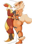 against_surface against_wall ankle_tuft anthro anthrofied arm_tuft assertive_female big_breasts big_butt blush blushing_profusely breast_size_difference breast_squish breasts breasts_frottage butt cheek_tuft chest_tuft dominant dominant_female duo elbow_tuft eye_contact facial_tuft fangs female female/female frown fur grey_eyes grey_nose half-closed_eyes inner_ear_fluff larger_female leg_tuft lifted lifting_partner looking_at_another narrowed_eyes nude one_fang orange_body orange_eyes orange_fur orange_nose parody pink_nose plantigrade pokemorph red_body red_fur side_view simple_background size_difference small_waist smaller_female smile smirk smug squish standing stripes teeth thick_thighs tuft white_background wide_eyed wide_hips yellow_body yellow_fur danonymous nintendo pokemon tall_woman_lifting_short_woman arcanine canid canine delphox generation_1_pokemon generation_6_pokemon mammal pokemon_(species) digital_media_(artwork) hi_res meme redraw