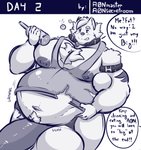 a0n_(a0nmaster) a0nmaster alcohol anthro balls beer_bottle belly belly_expansion belly_grab beverage big_balls big_nipples big_pecs big_penis blush blush_lines bottle canid canine canis chest_tuft clothing collar comic container dialogue domestic_dog english_text expansion eyebrows fit_to_fat genitals hand_on_belly holding_beverage holding_bottle holding_container holding_object huge_balls huge_penis hyper hyper_balls hyper_genitalia hyper_penis male mammal motion_lines musclegut muscular muscular_anthro muscular_male navel nipples nordic_sled_dog overweight overweight_anthro overweight_male pecs penis raised_eyebrow rumbling_stomach samoyed shirt simple_background sloshing_belly solo sound_effects speech_bubble spitz tank_top text topwear torn_clothing torn_shirt torn_tank_top torn_topwear tuft weight_gain white_background