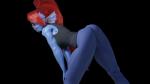 anthro blue_body blue_skin female hair long_hair looking_at_viewer pose red_hair sharp_teeth smile solo teeth herzseele undertale undertale_(series) undyne fish marine 16:9 3d_(artwork) 4k absurd_res digital_media_(artwork) hi_res widescreen