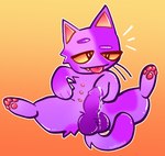 6_nipples anthro balls bodily_fluids cum cumshot ejaculation feral feralized genital_fluids genitals male multi_nipple nipples pawpads paws penis solo tongue tongue_out catluvs3 animal_crossing nintendo bob_(animal_crossing) domestic_cat felid feline felis mammal hi_res