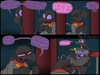 4_fingers 5_panel 5_panel_comic accessory anthro areola armband armwear big_breasts biped black_armwear black_body black_choker black_clothing black_dress black_gloves black_handwear black_jewelry black_markings black_necklace black_neckwear blue_wall blush breasts choker choker_only clothed clothing color_coded color_coded_speech_bubble color_coded_text countershade_tail countershade_torso countershading dark_areola dialogue dress duo elbow_gloves eye_contact eyebrows feet female fingerless_gloves fingers fingers_together flame_orb gloves gold_(metal) gold_accessory gold_armband gold_jewelry grey_body hands_together handwear huge_breasts imminent_sex inhale inhaling inside jewelry kerchief kerchief_only larger_female legwear long_tail looking_at_another male male/female markings mature_anthro mature_female mostly_nude mostly_nude_anthro mostly_nude_male multicolored_body multicolored_clothing multicolored_dress neckerchief necklace necklace_only neckwear no_bra non-mammal_breasts nude open_mouth partially_clothed pattern_clothing pattern_dress pattern_kerchief pattern_neckerchief pattern_neckwear peeking_around_corner pink_body pink_markings pupils purple_body purple_eyes purple_markings purple_sclera raised_eyebrows red_wall short_male simple_background size_difference sleeveless_dress slit_pupils smaller_male speech_bubble steam steaming_body stockings strapless_clothing strapless_dress tail talking_to_another text thick_thighs thigh_highs tongue two_tone_body wall_(structure) white_pupils wide_eyed wide_hips ner0_kobold nintendo pokemon galena_(ner0_kobold) onyx_(ner0_kobold) generation_7_pokemon pokemon_(species) reptile salandit salazzle scalie 2025 4:3 colored comic digital_drawing_(artwork) digital_media_(artwork) english_description english_text hi_res signature watermark incest_(lore) incestuous_temptation_(lore) mother_(lore) mother_and_child_(lore) mother_and_son_(lore) parent_(lore) parent_and_child_(lore) parent_and_son_(lore) son_(lore)