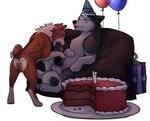 animal_genitalia animal_penis animal_pussy anus balloon balls bean_bag birthday_cake black_nose black_penis blue_eyes bodily_fluids brown_body brown_fur butt cake candle canine_genitalia canine_penis canine_pussy clothing curled_tail dessert duo ears_back enjoying erection eyelashes fellatio female female_penetrated feral feral_focus feral_on_feral feral_penetrated feral_penetrating feral_penetrating_feral fluffy food fur genitals gift grey_body grey_fur hat headgear headwear inflatable intraspecies knot knotted_penis looking_pleasured lying male male/female male_penetrating male_penetrating_female multicolored_body multicolored_fur naughty_face neck_tuft on_back oral oral_penetration orange_eyes party_hat paws penetration penile penile_penetration penis pink_anus pink_nose pink_pussy pivoted_ears plate presenting pussy red_tongue saliva saliva_on_penis sex sitting_on_bean_bag snout striped_body striped_fur stripes tail tan_body tan_fur tongue tongue_out tongue_out_fellatio tuft white_body white_fur mochasplash kudo suki_(mochasplash) akita basenji canid canine canis domestic_dog huskita husky mammal nordic_sled_dog primitive_dog spitz hi_res