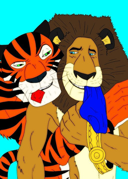alex_the_lion belt blue_eyes brown_fur clothing condom condom_in_mouth dreamworks duo feline fur green_eyes lion madagascar male mammal orange_fur tiger underwear vitaly_the_tiger
Rating: Questionable
Score: 3
User: LittlevilDragon
Date: July 28, 2014 alex_the_lion belt blue_eyes brown_fur clothing condom condom_in_mouth dreamworks duo feline fur green_eyes lion madagascar male mammal orange_fur tiger underwear vitaly_the_tiger
Rating: Questionable
Score: 3
User: LittlevilDragon
Date: July 28, 2014