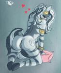 2013 <3 all_fours anthro anthrofied anus blue_eyes blush bracelet butt ear_piercing equine female friendship_is_magic jewelry kneeling mammal my_little_pony nude piercing pillow presenting presenting_hindquarters pussy pussy_juice solo willis96 willisrisque zebra zecora_(mlp)
Rating: Explicit
Score: 46
User: bushido_brown
Date: January 24, 2014