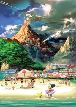 amazing_background ambiguous_gender beach beach_umbrella detailed_background elderly female feral fur group male nature outside parasol scenery scenery_porn sea seaside starter_trio volcano water yellow_body yellow_fur young unknown_artist nintendo pokemon beauty_(pokemon) pokemon_trainer sailor_(pokemon) tuber_(pokemon) generation_1_pokemon generation_3_pokemon human mammal mudkip pikachu pokemon_(species) rodent torchic treecko wingull zigzagoon absurd_res detailed digital_media_(artwork) hi_res official_art