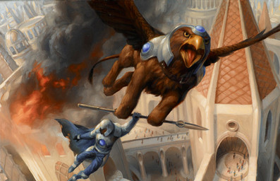 armor avian beak city cityscape cloak duo feathered_wings feral fire flying gryphon high-angle_shot magic_the_gathering male official_art open_mouth outside polearm quadruped ryan_pancoast smoke spear weapon wings
Rating: Safe
Score: 4
User: Circeus
Date: February 05, 2015 armor avian beak city cityscape cloak duo feathered_wings feral fire flying gryphon high-angle_shot magic_the_gathering male official_art open_mouth outside polearm quadruped ryan_pancoast smoke spear weapon wings
Rating: Safe
Score: 4
User: Circeus
Date: February 05, 2015