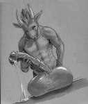 animal_genitalia animal_penis anthro athletic athletic_anthro athletic_male balls big_balls big_penis biped bodily_fluids cum cum_drip dripping equine_genitalia equine_penis erection facial_piercing genital_fluids genitals holding_penis horn huge_balls huge_penis hyper hyper_balls hyper_genitalia hyper_penis male nose_piercing nose_ring penis piercing ring_piercing septum_piercing solo spectrumshift mythology dragomoo bovid bovine cattle dragon hybrid mammal mythological_creature mythological_scalie scalie wingless_dragon greyscale hi_res monochrome sketch