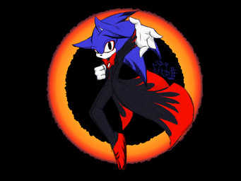 anthro black_hole bow_tie clothing eclipse male mouthless slim_male solo suit chococherrypie sega sinister_minds_(churgney_gurgney) sonic.exe_(creepypasta) sonic_the_hedgehog_(series) exe_(revie) eulipotyphlan hedgehog mammal 4:3 hi_res