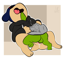 anthro anthro_on_anthro anthro_penetrated anthro_penetrating anthro_penetrating_anthro backsack balls butt clothed clothed_anthro clothed_female clothed_male clothed_sex clothing duo erection faceless_character faceless_male feet female female_anthro female_penetrated from_front_position genitals hoodie interspecies looking_pleasured lying male male/female male_anthro male_penetrating male_penetrating_female missionary_position nude on_back open_mouth penetration penile penile_penetration penis penis_in_vagina sex sharing_clothing simple_background smile tongue tongue_out topwear vaginal vaginal_penetration vulva thefablednekos nintendo pokemon cindy_(cindyquilava) jay_(thefablednekos) generation_2_pokemon larvitar pokemon_(species) quilava 2016 dated digital_media_(artwork) hi_res