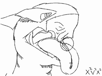 ambiguous_gender feeding feral mouth_shot neck_bulge open_mouth solo xxvvxx nintendo pokemon generation_2_pokemon legendary_pokemon lugia pokemon_(species) animated animated_gif digital_media_(artwork) ibispaint_(artwork) loop monochrome short_playtime
