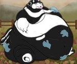 anthro autumn belly eyurik hooves horse_tail horseshoe male morbidly_obese morbidly_obese_anthro morbidly_obese_male navel obese obese_anthro obese_male overweight overweight_anthro overweight_male paddock solo pumex equid equine horse mammal 6:5 hi_res