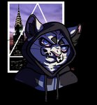 anthro blue_eyes clothed clothing eyebrows female fur hoodie looking_at_viewer smile solo teeth topwear white_body white_fur tikitabbycat dogstar alien alien_cat domestic_cat felid feline felis mammal alpha_channel digital_media_(artwork)