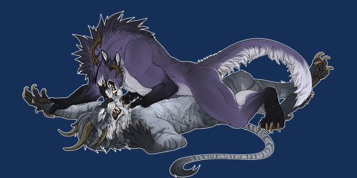 anthro arm_grab athletic blue_eyes claws dominant dominant_female duo eye_contact eye_patch eyewear fangs female hand_on_chest horn looking_at_another male male/female multi_ear muscular on_top outline simple_background snarling straddling submissive submissive_male suggestive teeth toe_claws transparent_background yellow_eyes parasitic-catagion guild_wars syrax charr felid mammal 2016 2:1 alpha_channel hi_res