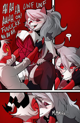 anthro anthro_penetrated black_nose bodily_fluids bouncing_breasts breasts claws clothed clothed_anthro clothed_female clothed_humanoid clothed_male clothing clothing_aside dialogue dress duo erect_nipples exposed_breasts eyelashes female female_anthro female_penetrated fur furniture genitals grey_body grey_fur grey_hair hair humanoid_on_anthro kissing long_comic long_eyelashes long_hair male male/female male_penetrating male_penetrating_female married_couple medium_breasts multicolored_body multicolored_fur nipples panties panties_aside penetration penile penile_penetration penis_in_vagina public public_exposure public_sex red_body red_sclera red_skin sex short_hair smile spread_legs spreading tail text topwear two_tone_body two_tone_fur underwear underwear_aside vaginal vaginal_penetration white_body white_fur swain_(artist) hellaverse helluva_boss mythology loona_(helluva_boss) moxxie_(helluva_boss) canid canid_demon canine demon hellhound humanoid imp mammal mythological_canine mythological_creature comic digital_media_(artwork) english_text hi_res url