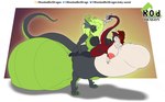 abdominal_bulge ankle_grab anthro areola balls belly big_areola big_balls big_breasts big_knot big_nipples big_penis black_body black_fur black_nipples black_penis border breasts claws digitigrade duo ear_frill female forked_tongue frill_(anatomy) fur genitals gradient_background green_balls green_body green_breasts green_claws green_eyes green_hair green_horn green_scales green_tongue gynomorph hair hand_on_belly horn huge_areola huge_balls huge_knot huge_nipples huge_penis hyper hyper_abdominal_bulge hyper_balls hyper_genitalia hyper_knot hyper_penis intersex knot larger_intersex leg_grab long_hair long_tail long_tongue looking_pleasured neck_tuft nipples open_mouth penis pink_nipples raised_tail red_body red_fur scales sex simple_background size_difference smaller_female smug_face standing standing_sex tail tail_tuft tan_belly tan_body tan_breasts tan_fur tan_fur_tuft tan_horn thick_penis thick_tail thick_thighs tongue tongue_out tuft white_border knockedoutdragon european_mythology mythology kaya_(knockedoutdragon) nayvanna_(rotip309) dragon mythological_creature mythological_scalie scalie sergal western_dragon 2025 hi_res