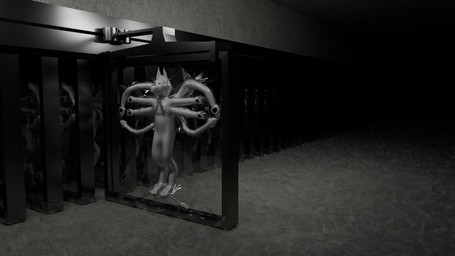 ambiguous_gender anthro bdsm bondage bound encasement fog latex long_term_bondage long_term_storage solo storage tentacles translucent translucent_latex vacuum_bed vacuum_sealed catha'vi changed_(video_game) squid_dog_(changed) goo_creature 16:9 3d_(artwork) 4k absurd_res blender_(artwork) blender_cycles_(artwork) digital_media_(artwork) hi_res widescreen