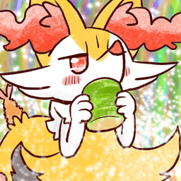 abstract_background ambiguous_anthro ambiguous_gender anthro biped container cup dipstick_tail drinking food front_view holding_container holding_cup holding_object markings object_in_tail shrimp_(food) snout solo tail tail_markings annyui0611 nintendo pokemon braixen canid generation_6_pokemon mammal pokemon_(species) 1:1 2022 digital_drawing_(artwork) digital_media_(artwork) half-length_portrait hi_res japanese_description portrait translated_description