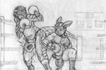 anthro ball_punching ballboxing ballbusting balls_outline bodily_fluids boxing boxing_gloves bulge clothed clothing cock_and_ball_torture competition cum cum_in_clothing cum_in_underwear cum_through_clothing cum_through_underwear cumshot deep_skin detailed_bulge duo ejaculation erection erection_under_clothing fight fighting_ring genital_fluids genital_outline genital_torture genitals hair hands-free handwear headgear headwear latex leather leather_clothing leather_headgear male male/male nipples orgasm penis penis_outline precum precum_through_clothing punch scoreboard sexual_competition sexual_fight slightly_chubby spontaneous_ejaculation sport text underwear wet wet_clothing wet_underwear dcheese armando_(dcheese) clover_willow deer mammal pangolin 2021 english_text hi_res monochrome traditional_media_(artwork)