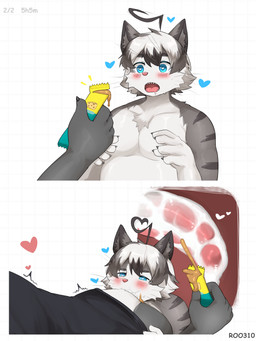 character_brownmoji character_nea duo fellatio male male/male oral overweight penile sex roo310 absurd_res hi_res