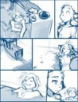 2018 anthro blue_and_white breasts canid canine canis chest_tuft clothing comic conditional_dnp domestic_dog evals featureless_breasts felid female flora_(twokinds) fox fur hair keidran male mammal mike_(twokinds) monochrome nude open_mouth palm_tree pantherine plant question_mark red_fox sand simple_background sketch striped_body striped_fur stripes swimming_pool tiger tom_fischbach tree true_fox tuft twokinds water white_background