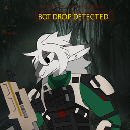 anthro armor bulletproof_vest clothing femboy forest gameplay_mechanics green_clothing gun hair hud jungle male plant ranged_weapon solo text tree weapon white_body white_hair raganlier helldivers mythology raganlier_(character) dragon mythological_creature mythological_scalie scalie 1:1 english_text hi_res