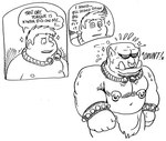 bottomwear clothing facial_piercing haunted_objects hypnosis loincloth male mind_control nipple_piercing nipples nose_piercing not_furry pecs piercing septum_piercing slightly_chubby slightly_chubby_male solo transformation tusks billy_fore human humanoid mammal orc hi_res monochrome