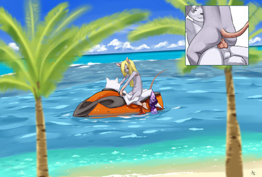 2013 anal anal_penetration aogami balls beach blonde_hair blue_eyes canine cowgirl_position cub erection eyes_closed female fur hair interspecies jetski knot male mammal mouse nipples on_top palm_tree penetration penis pussy rodent sea seaside sex sierra straight water white_fur wolf young
Rating: Explicit
Score: 18
User: Seven_Twenty
Date: December 07, 2013