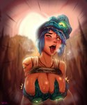 ahegao alternate_breast_size beanie big_breasts blue_hair blurred_background bodily_fluids bra_strap brainwashing breast_grab breasts cleavage clothed clothing drooling eye_roll eyeshadow female group hair hand_on_breast hat headgear headwear huge_breasts looking_pleasured makeup male male/female mind_break mind_control mindfuck not_furry one_eye_half-closed parasite saliva shirt starfish_(accessory) starfish_bra tank_top tattoo tongue tongue_out topwear wet wet_body wet_breasts wet_skin reliusmax dc_comics life_is_strange chloe_price starro alien asterozoan echinoderm human mammal marine starfish absurd_res crossover hi_res