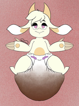 anthro big_diaper diaper excessive_feces feces female huge_diaper hyper hyper_feces hyper_soiling soiling solo padded_noxy mythology dragon mythological_creature mythological_scalie scalie 3:4 hi_res
